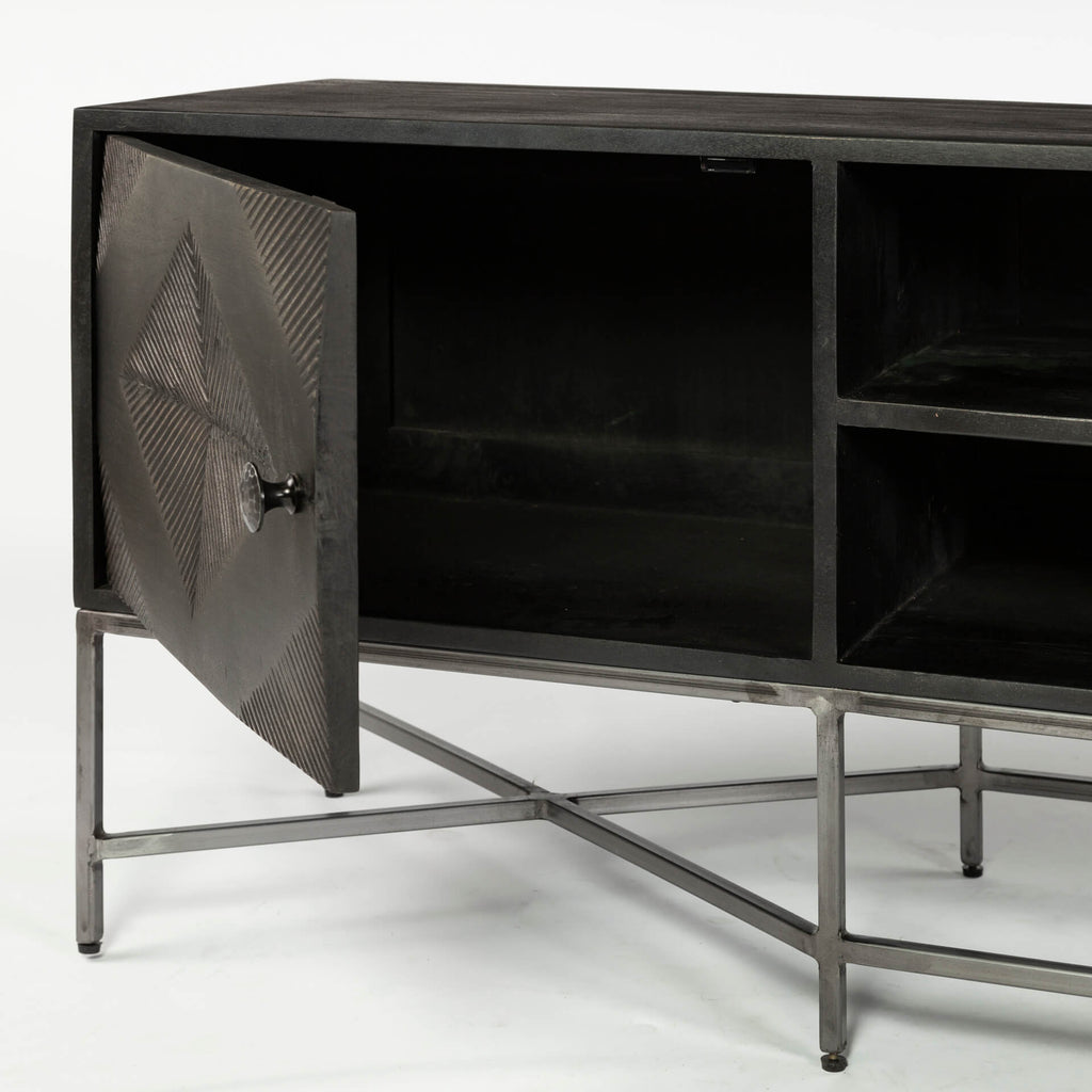 MERCANA HOGARTH DARK BROWN MEDIA CONSOLE  67741