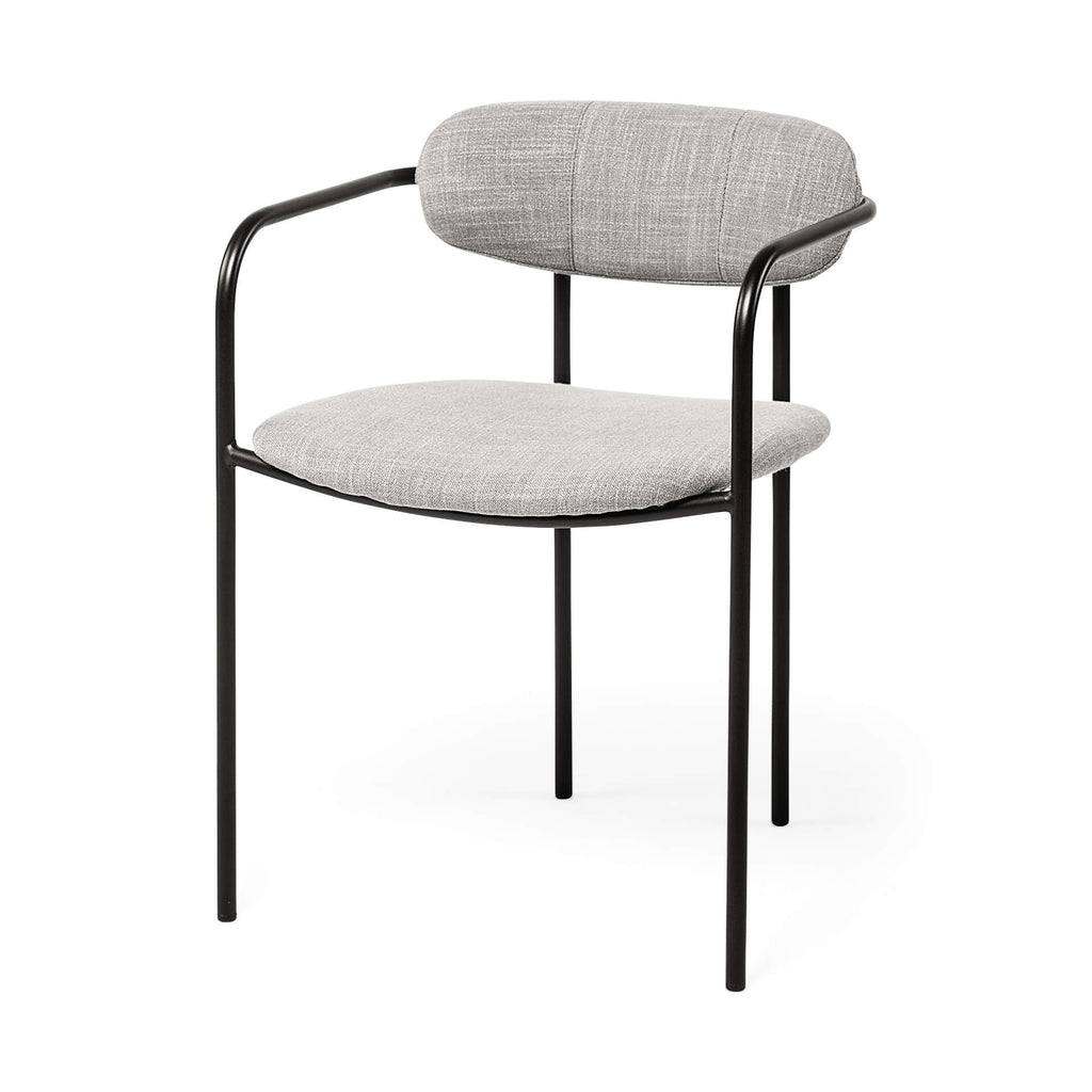 MERCANA PARKER DINING CHAIR BLACK FRAME SET OF TWO 69358