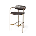 MERCANA PARKER COUNTER STOOL BROWN FAUX LEATHER 69362