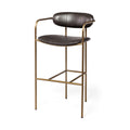 MERCANA PARKER BAR STOOL BROWN FAUX LEATHER 69363