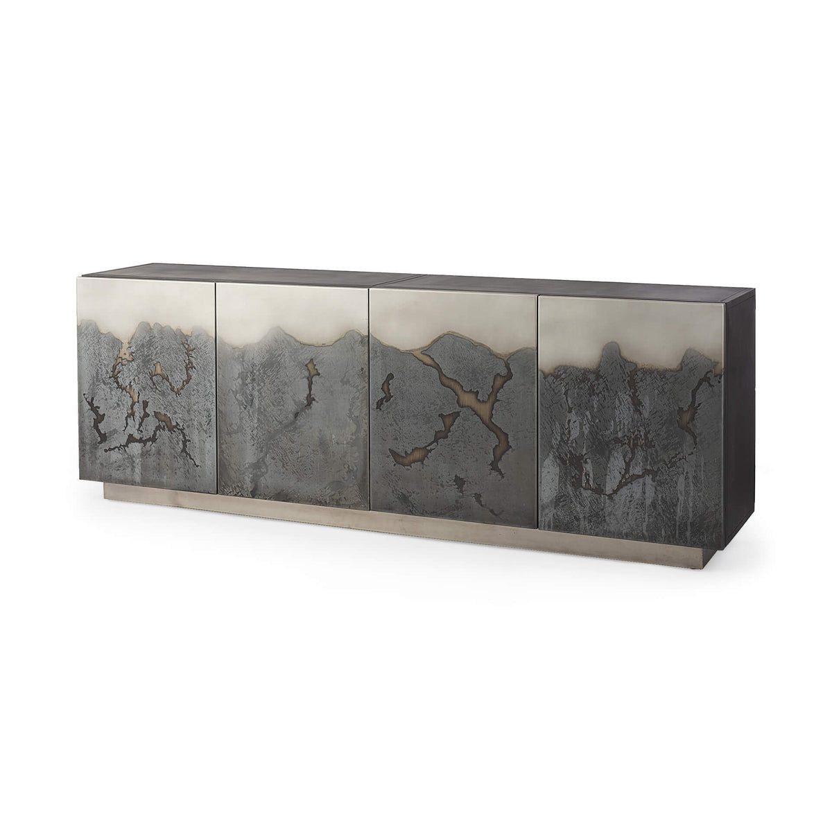 MERCANA ROXDALE ACID WASH METAL SIDEBOARD 69260