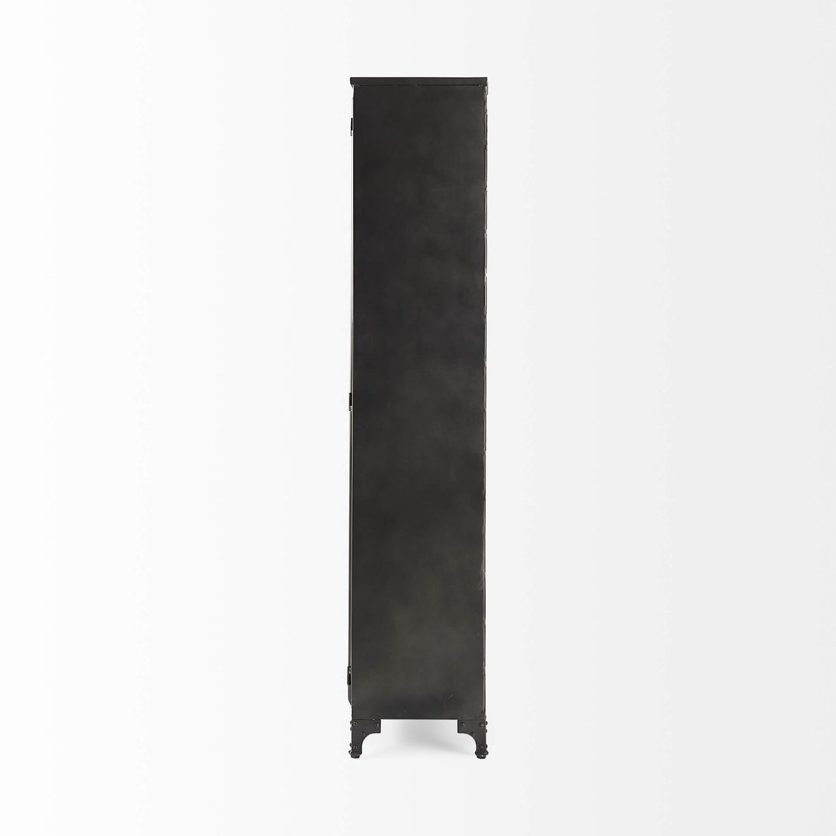 MERCANA POPPY BLACK METAL WITH GLASS DOOR DISPLAY CABINET 50361