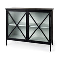 MERCANA AURELIA DARK IRON TWO DOOR CABINET  69265