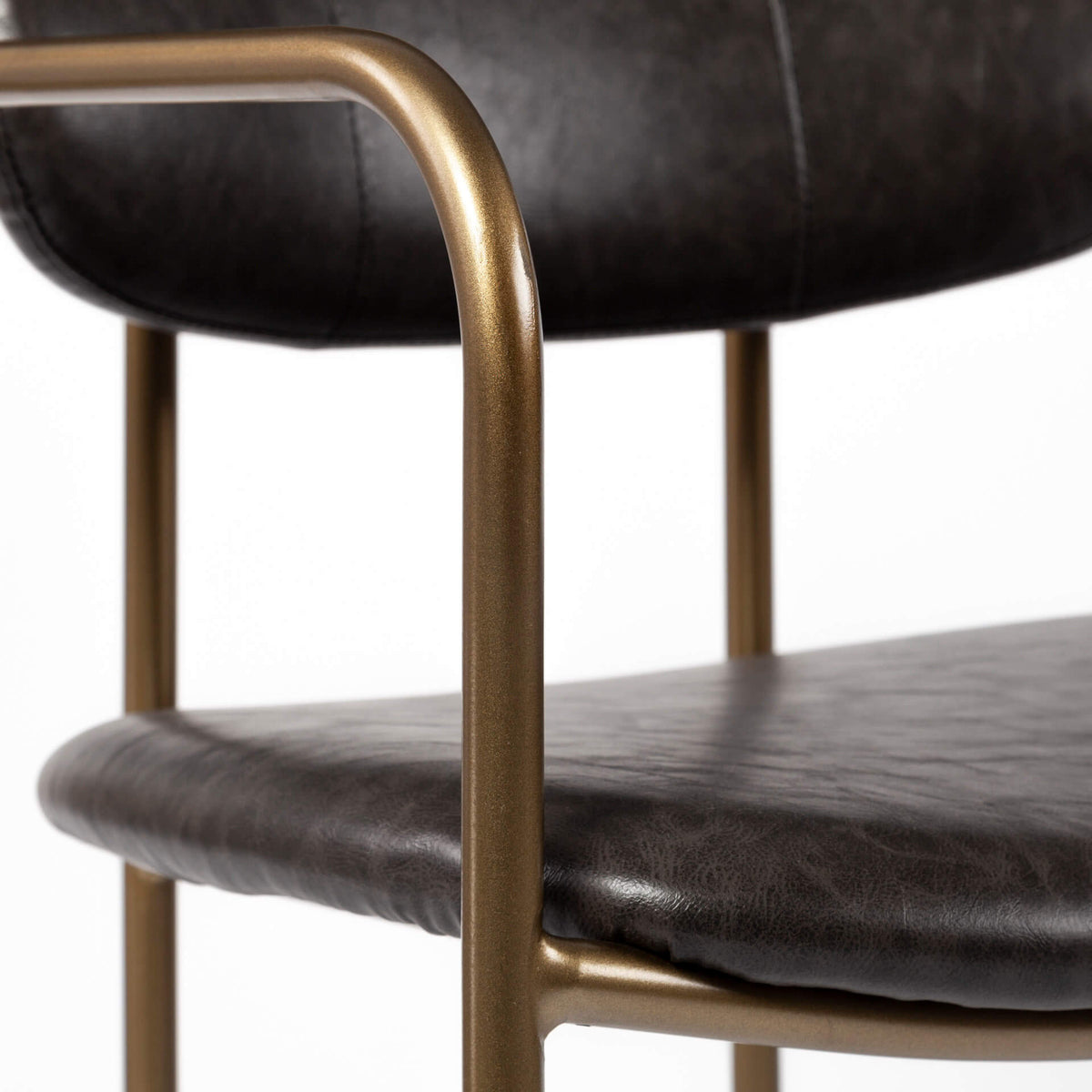MERCANA PARKER BAR STOOL BROWN FAUX LEATHER 69363