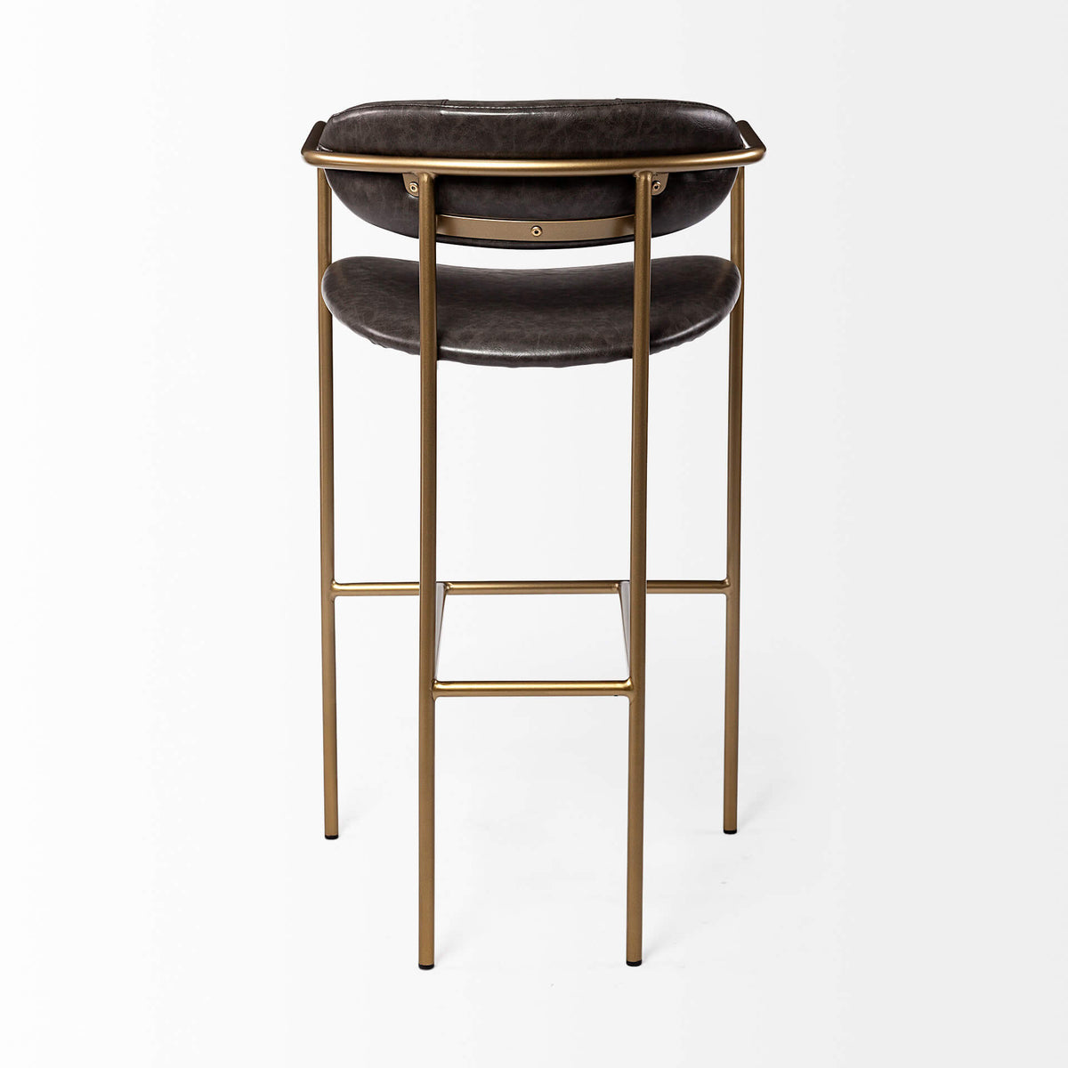 MERCANA PARKER BAR STOOL BROWN FAUX LEATHER 69363