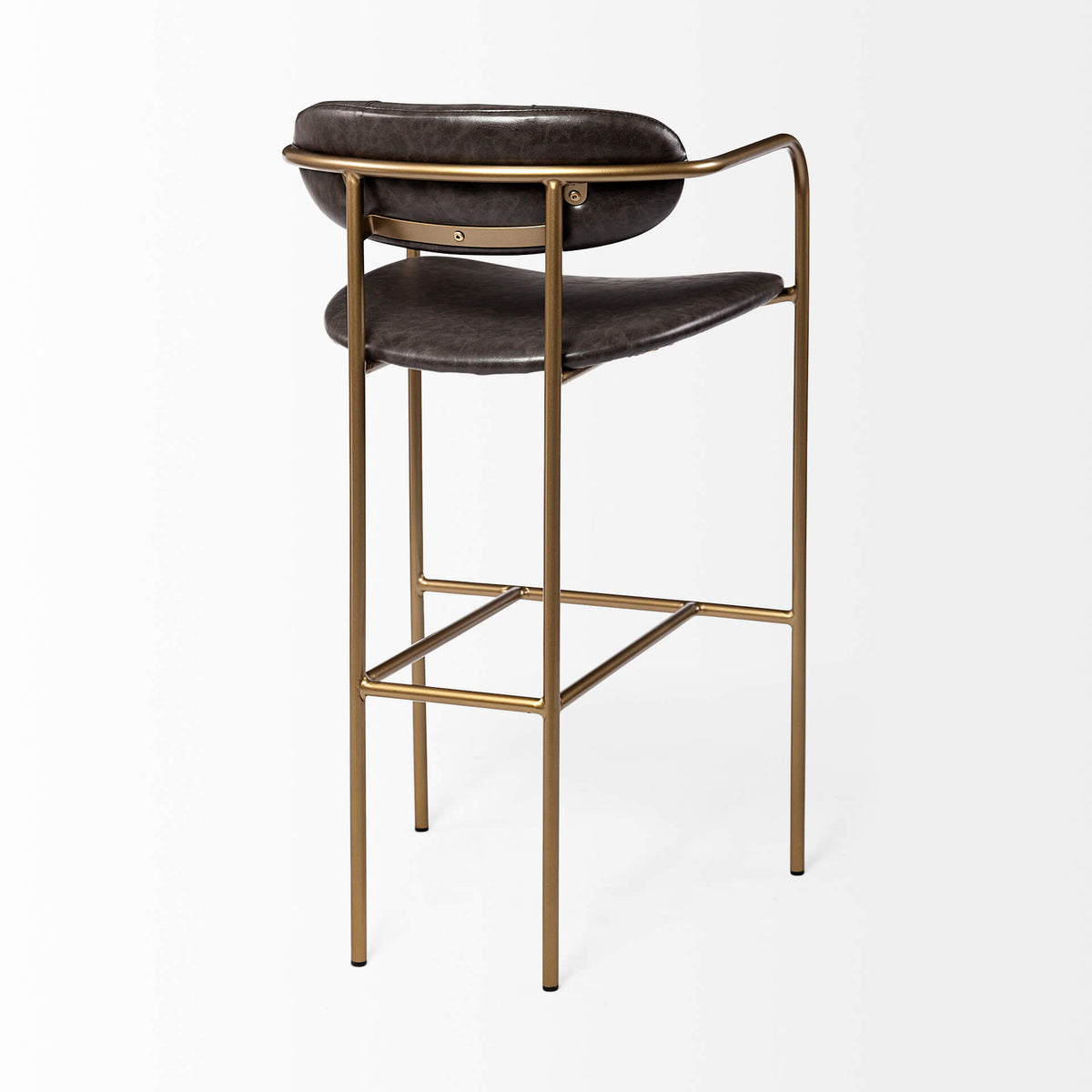 MERCANA PARKER BAR STOOL BROWN FAUX LEATHER 69363