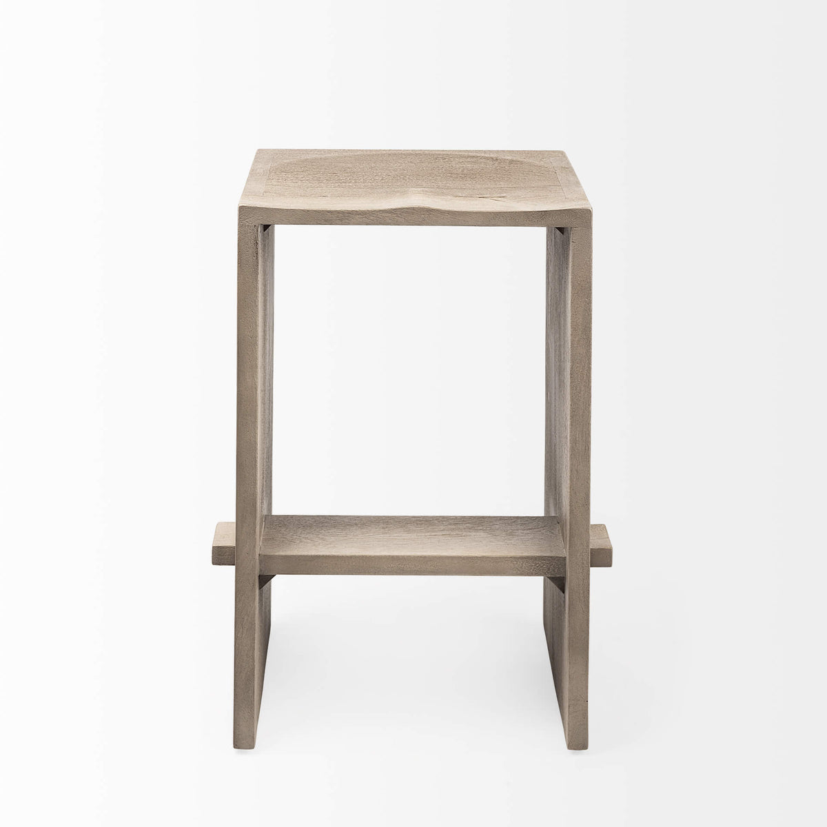 MERCANA AIDA LIGHT GRAY WOOD COUNTER STOOL 69192