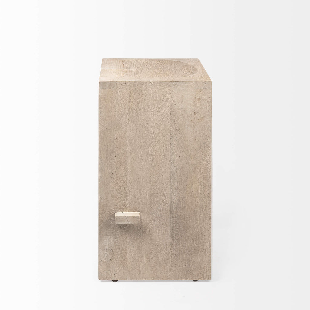 MERCANA AIDA LIGHT GRAY WOOD COUNTER STOOL 69192