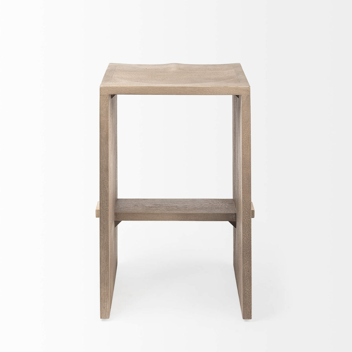 MERCANA AIDA LIGHT GRAY WOOD COUNTER STOOL 69192