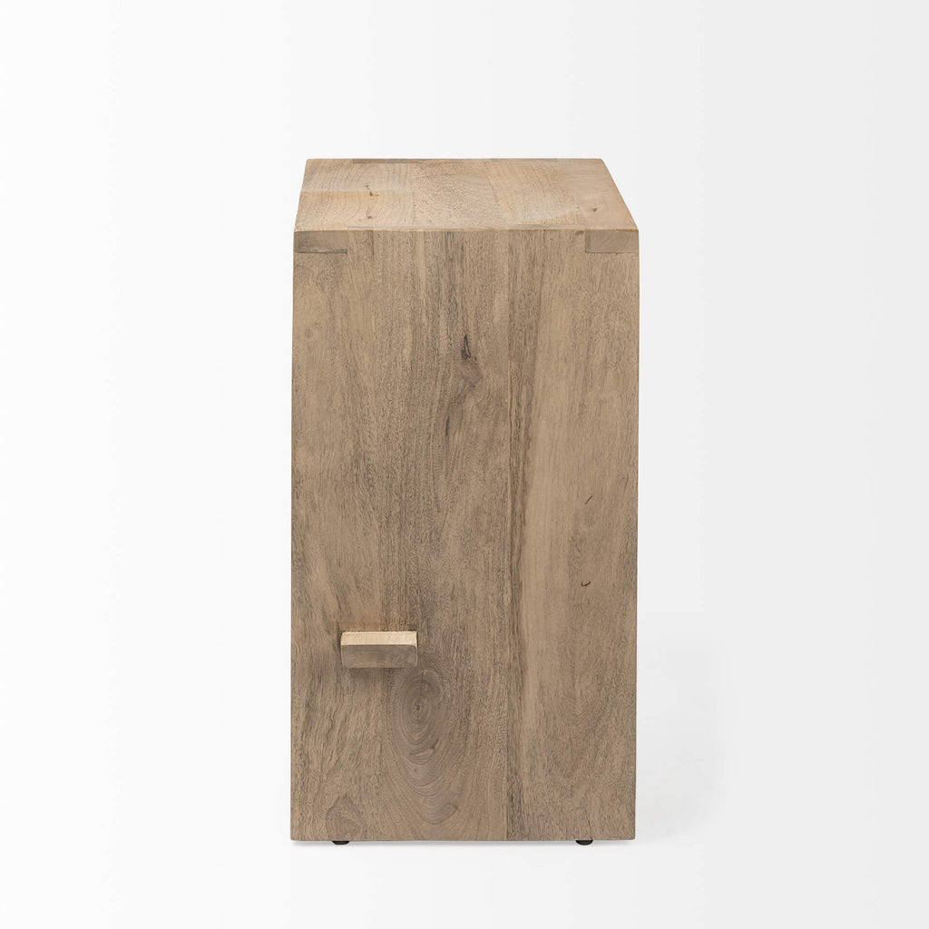 MERCANA AIDA LIGHT BROWN WOOD COUNTER STOOL 69193