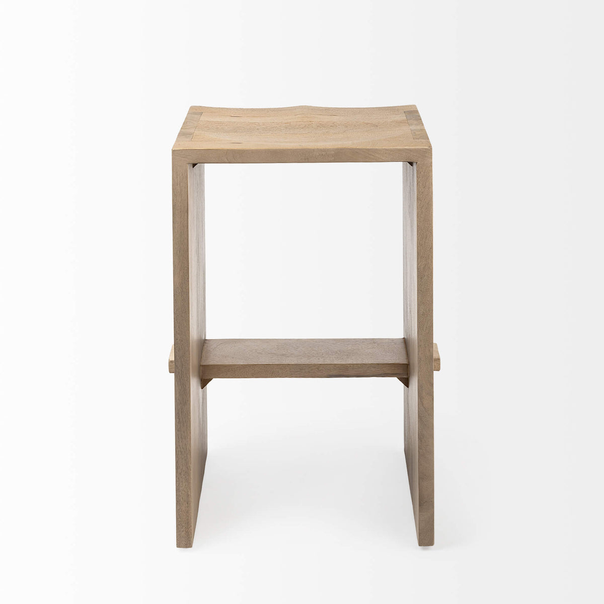 MERCANA AIDA LIGHT BROWN WOOD COUNTER STOOL 69193