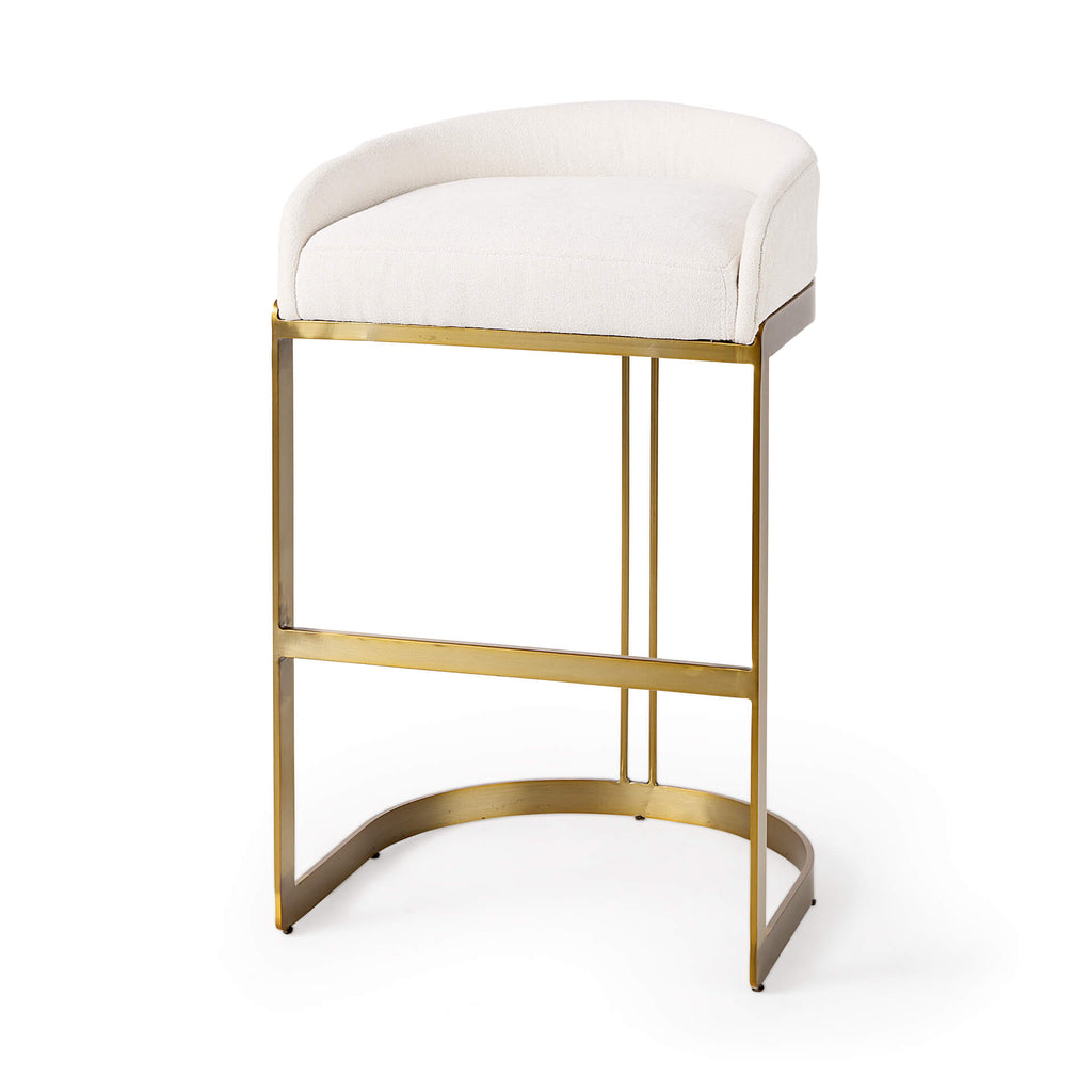 MERCANA HOLLYFIELD BAR STOOL CREAM FABRIC 69456