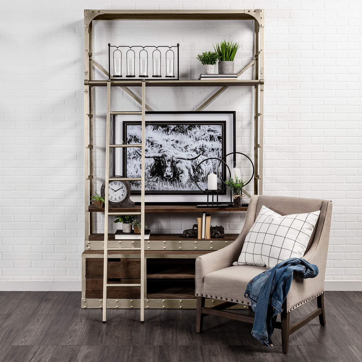 MERCANA BRODIE Vl FOUR SHELF SHELVING UNIT 50370-AB