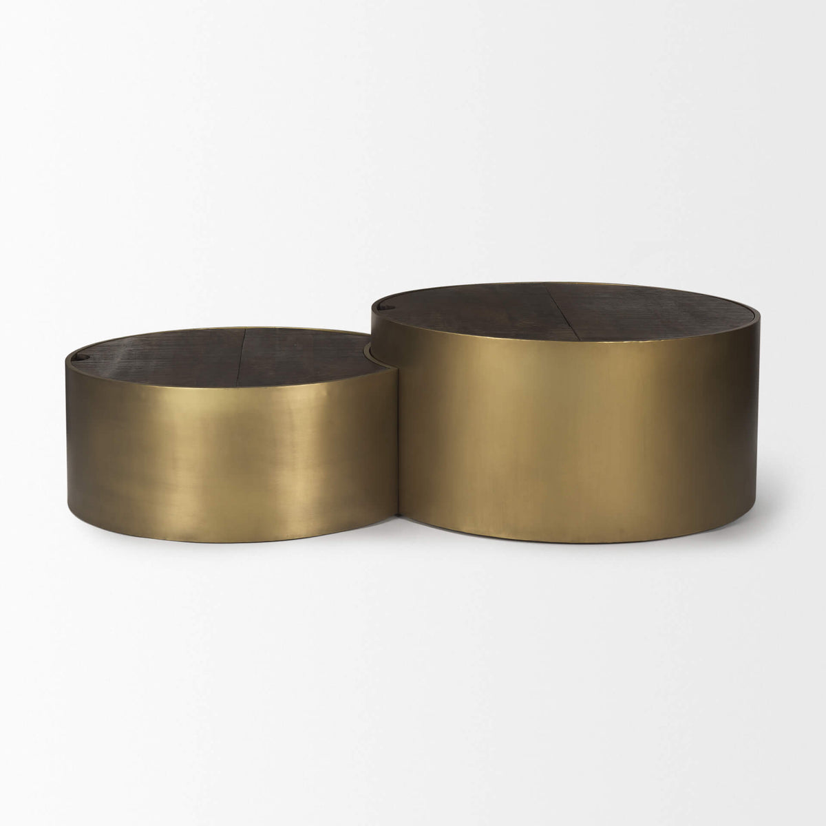 MERCANA ECLIPSE ROUND NESTED COFFEE TABLES SET OF TWO 67828