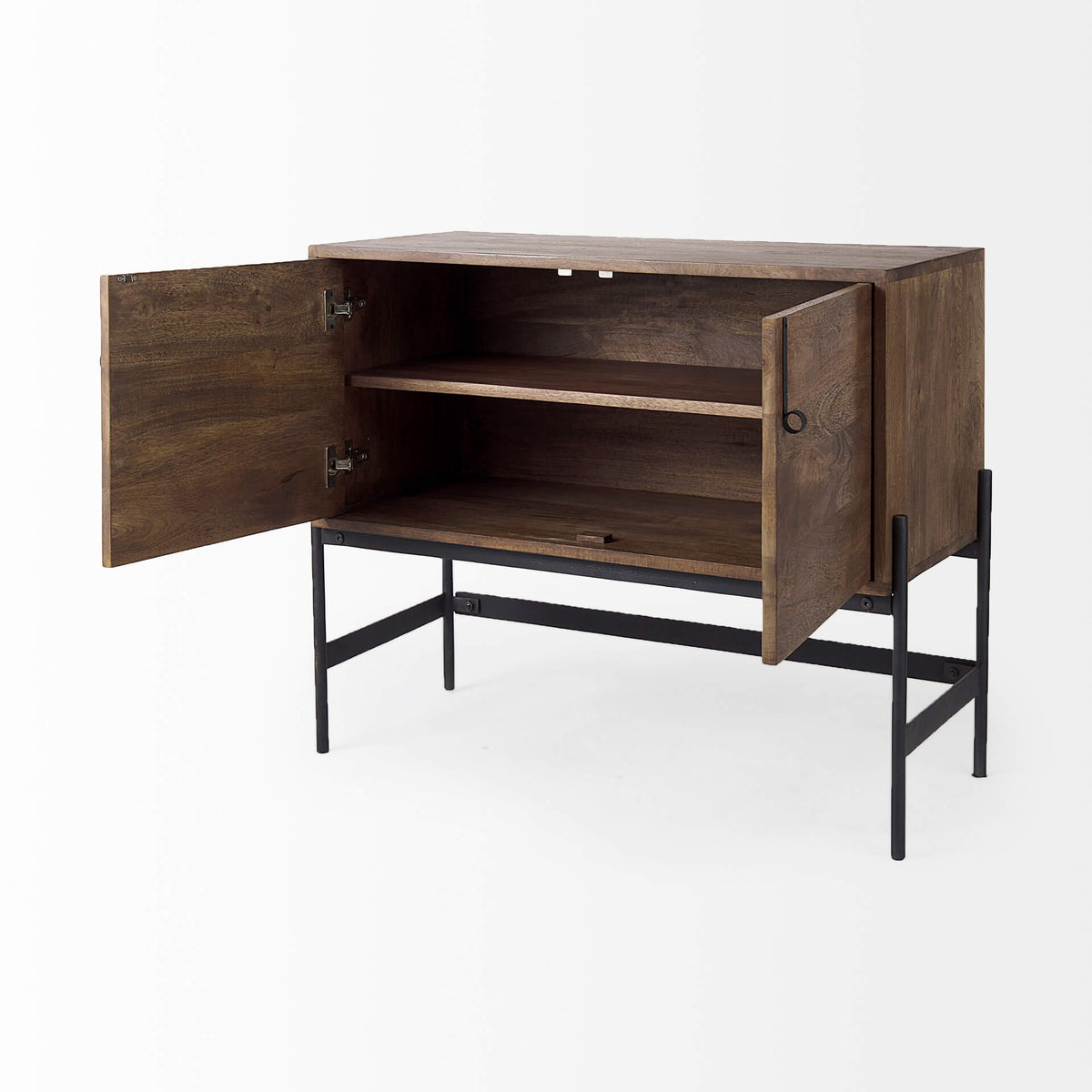 MERCANA GLENN DARK WOOD ACCENT CABINET 69194