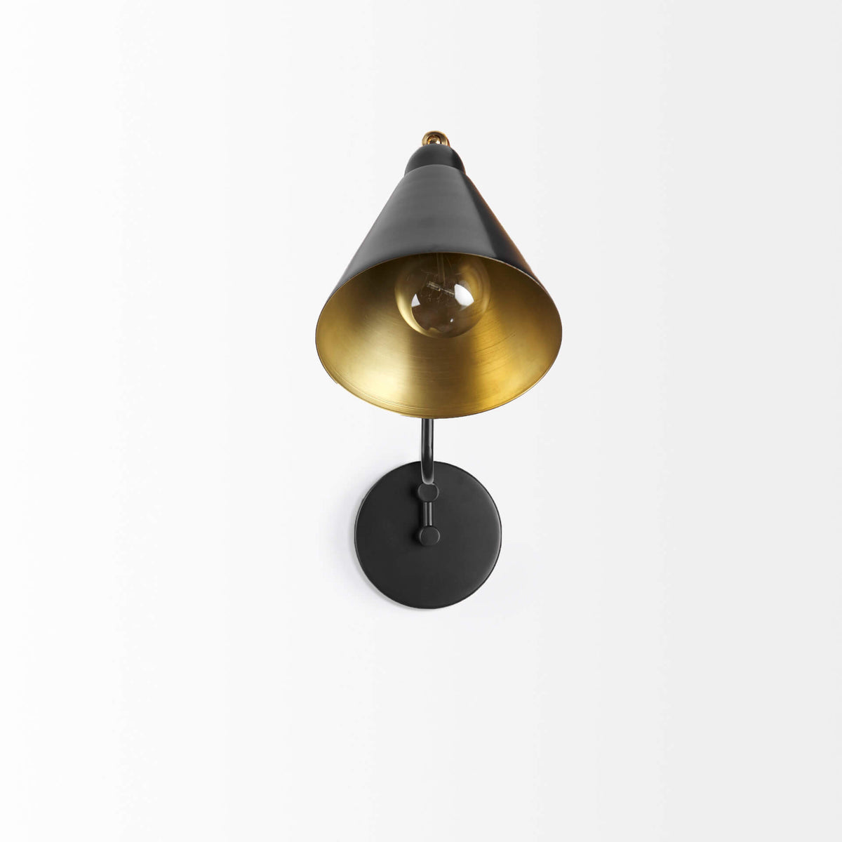 MERCANA COBALT BLACK METAL WALL SCONCE 68775