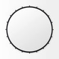 MERCANA ELENA LARGE BLACK METAL MIRROR 69313