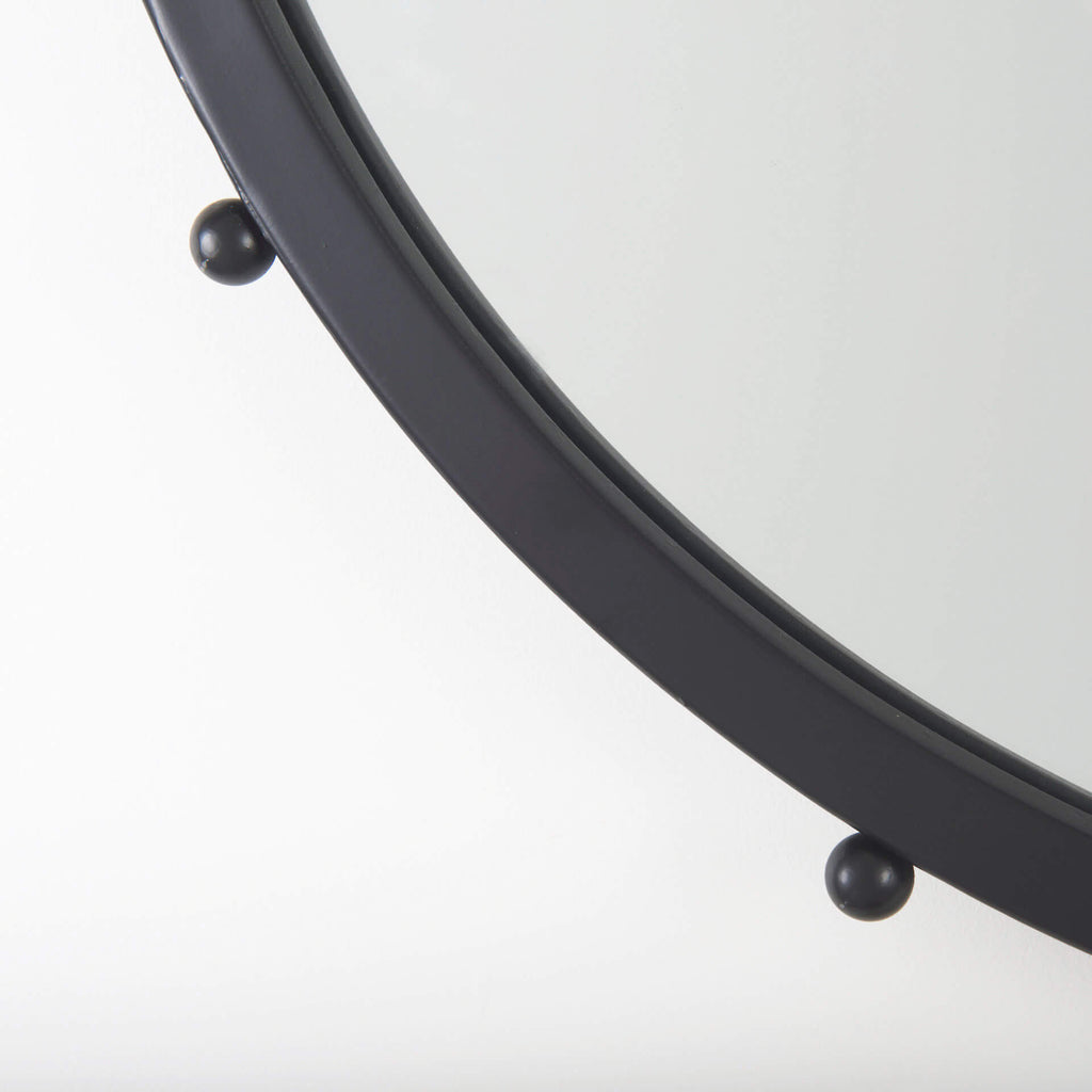 MERCANA ELENA SMALL BLACK METAL MIRROR 69315