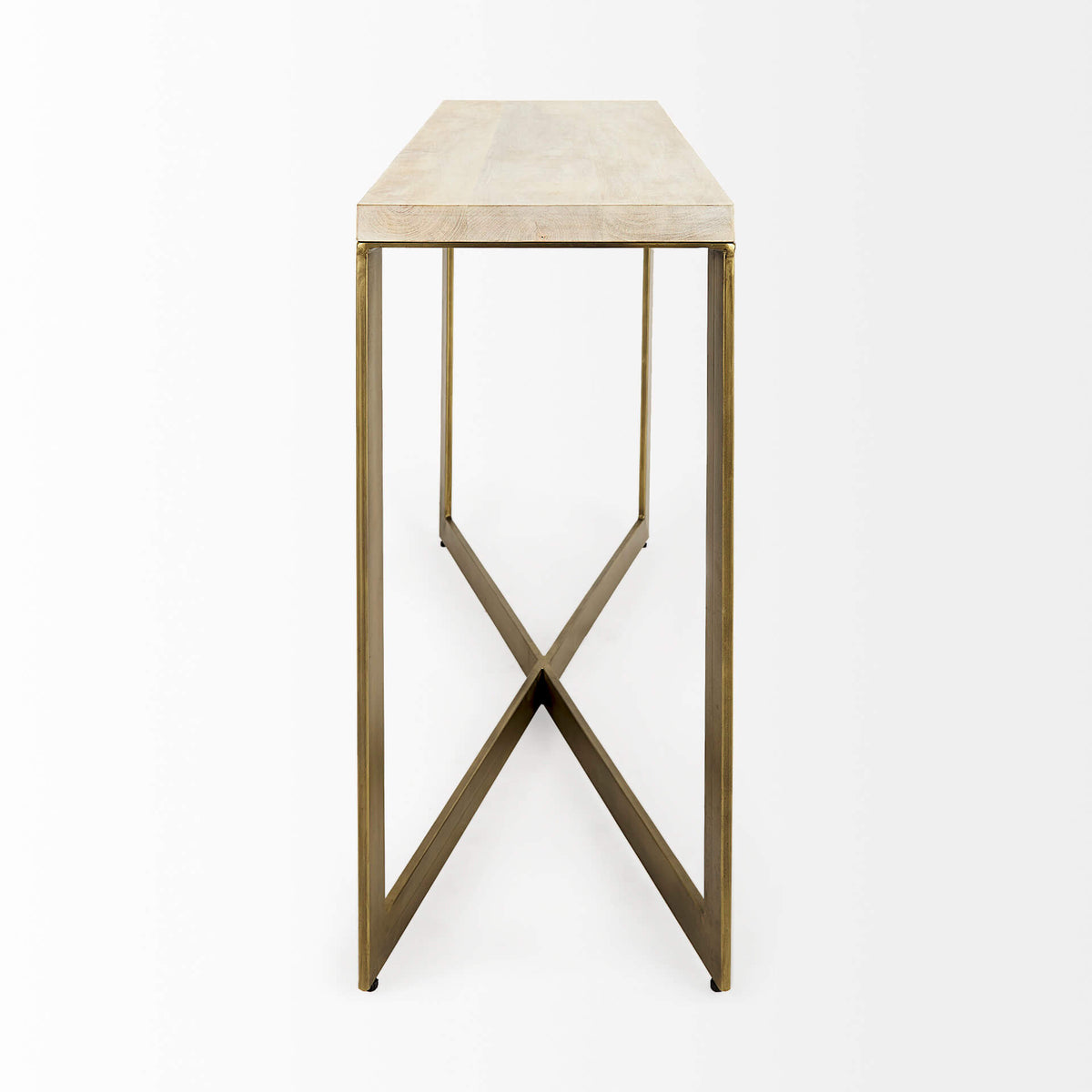 MERCANA FAYE GOLD METAL CONSOLE TABLE 69182