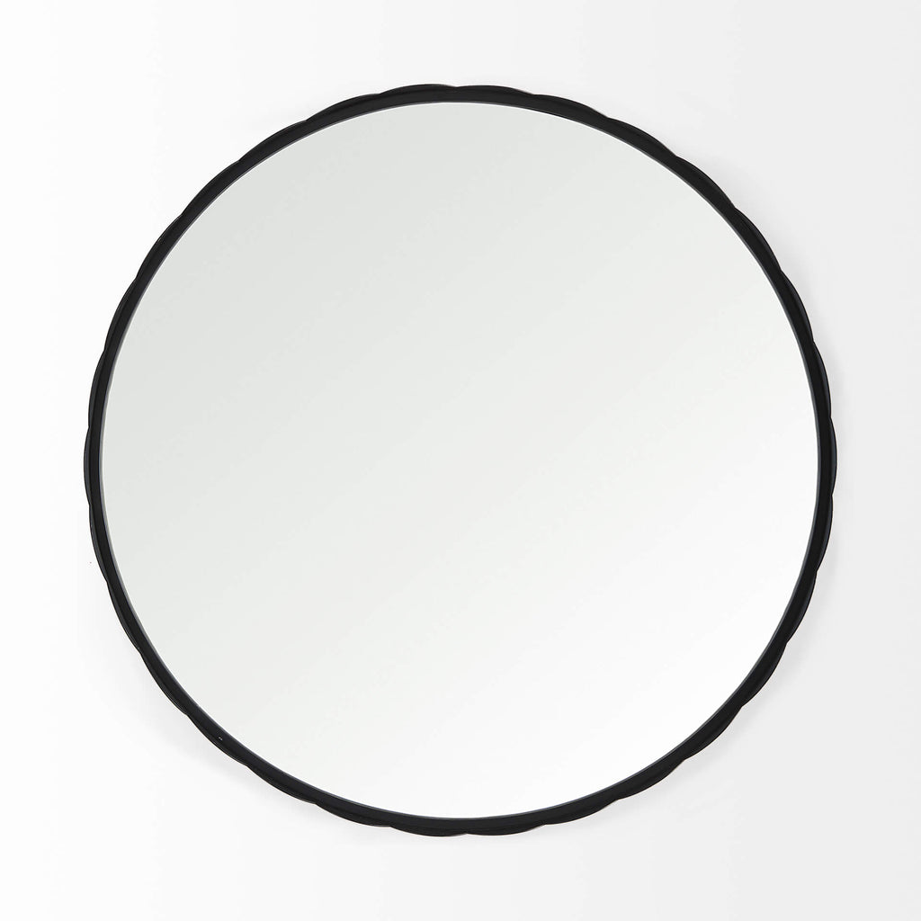 MERCANA ADELAIDE BLACK METAL SCALLOP MIRROR 69323
