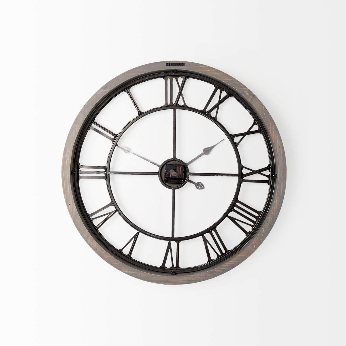 MERCANA METHING GRAY 25" FARMHOUSE WALL CLOCK 69347