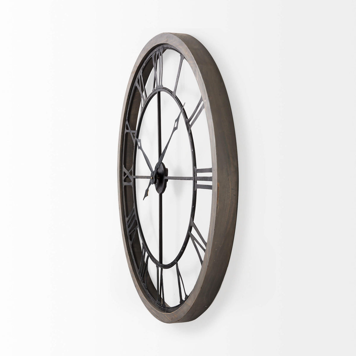 MERCANA METHING 31.5" FARMHOUSE WALL CLOCK GRAY 69348