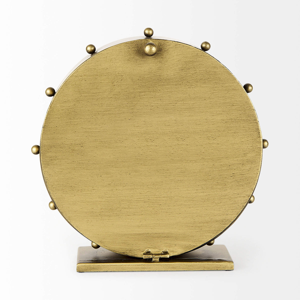 MERCANA MARIAN GOLD STUDDED TABLE CLOCK 69482