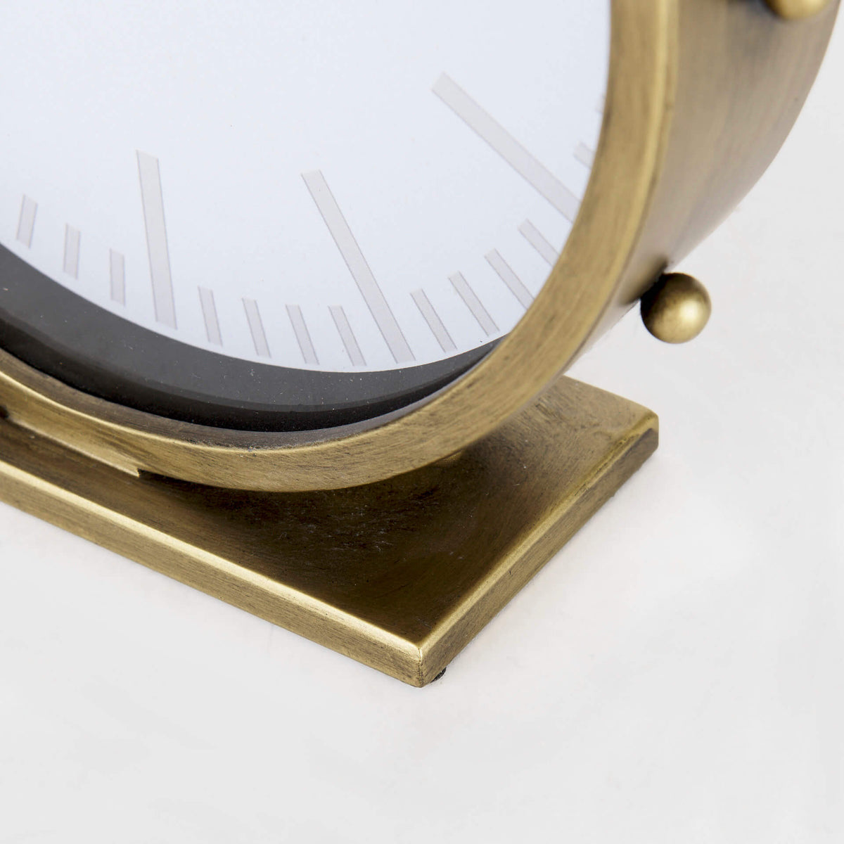 MERCANA MARIAN GOLD STUDDED TABLE CLOCK 69482