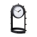 MERCANA MARIAN BLACK STUDDED TABLE CLOCK 69483