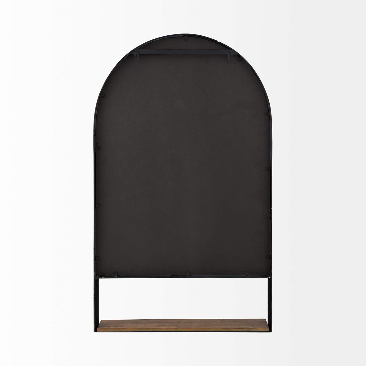 MERCANA CORA WOODEN SHELF ARCHED WALL MIRROR 69320