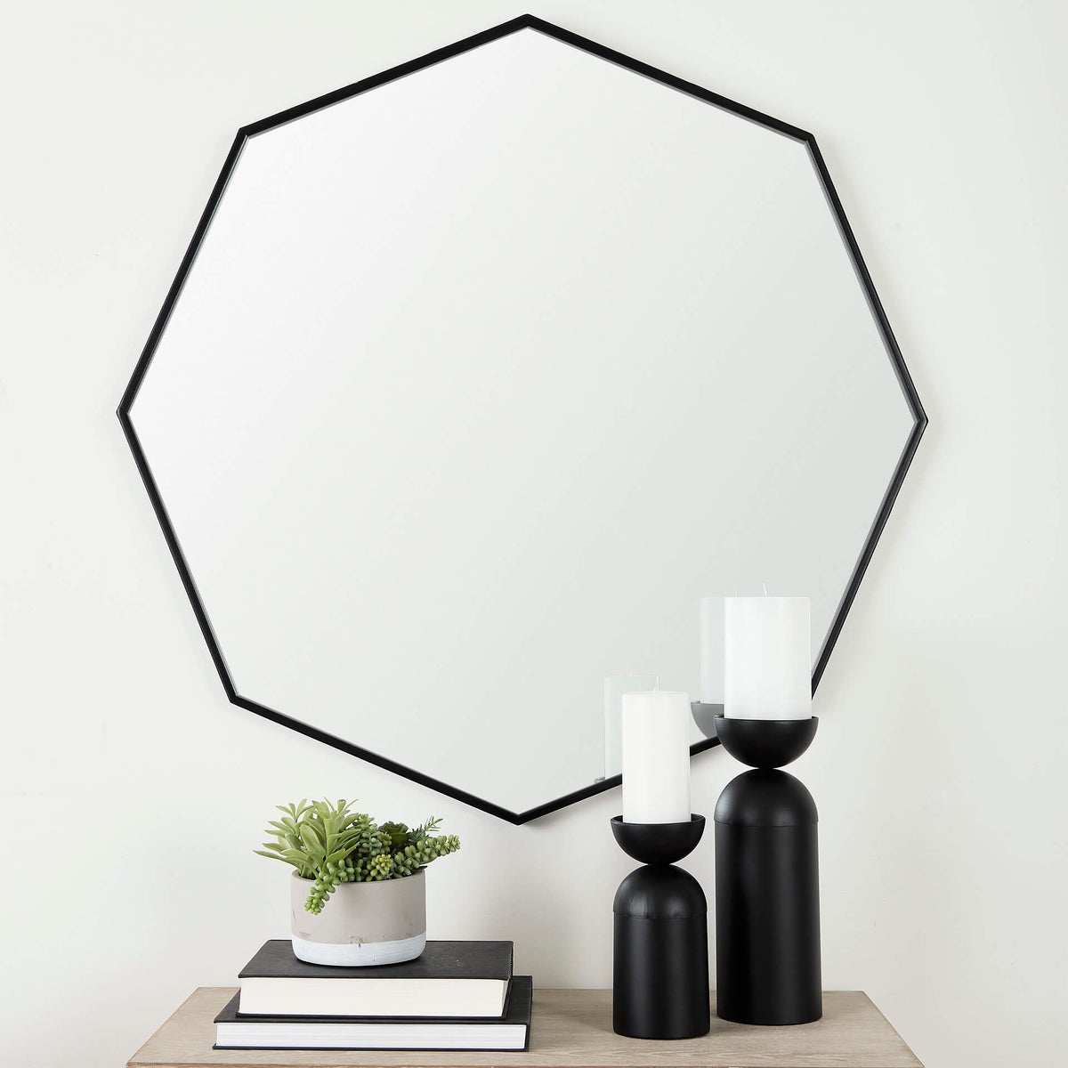 MERCANA HELIX 37" OCTOGON METAL MIRROR 68548