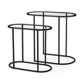 MERCANA  CELINE OVAL NESTING TABLES SET OF TWO 69492
