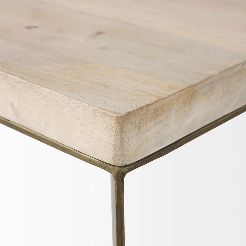 MERCANA FAYE GOLD METAL ACCENT TABLES SET OF TWO 69179