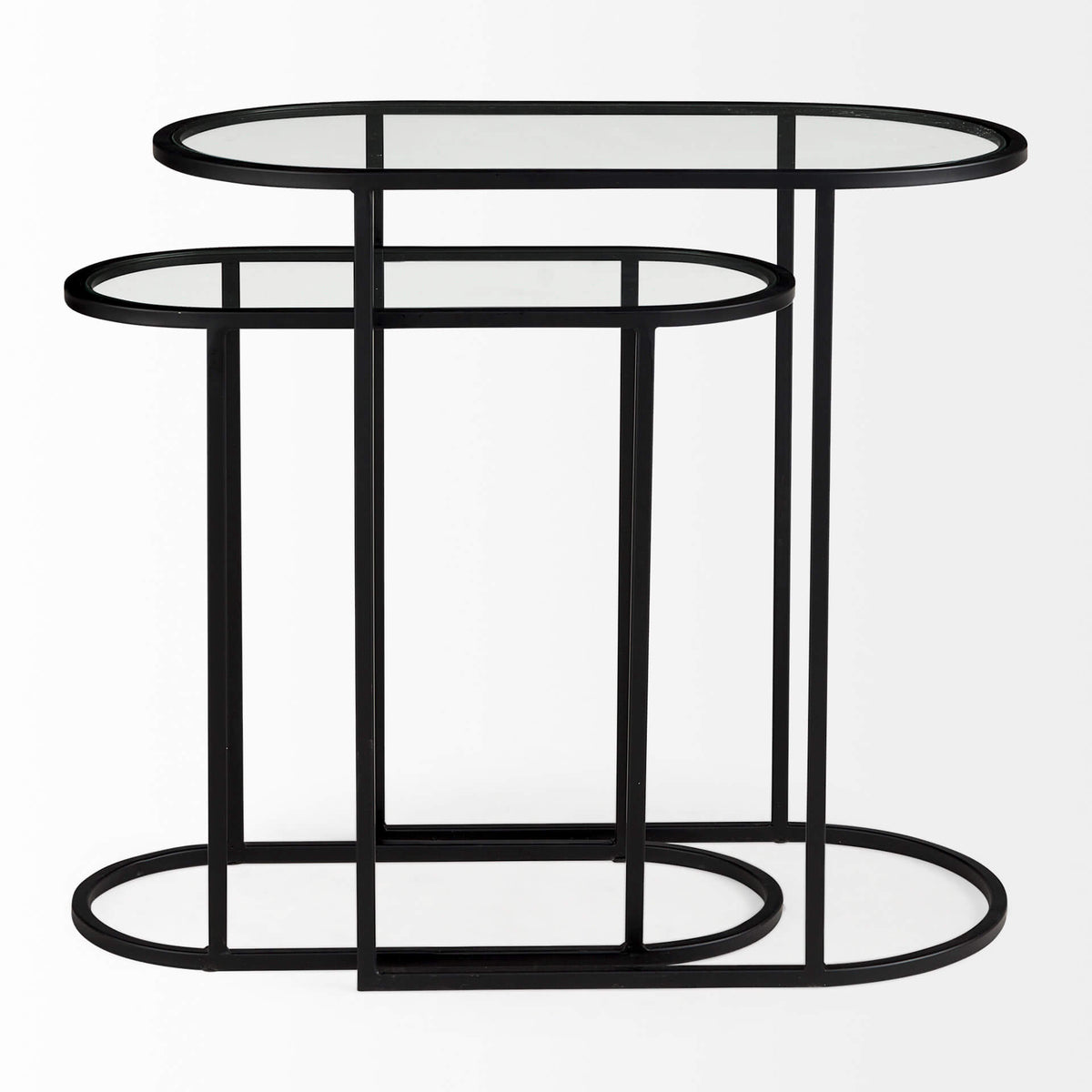 MERCANA  CELINE OVAL NESTING TABLES SET OF TWO 69492