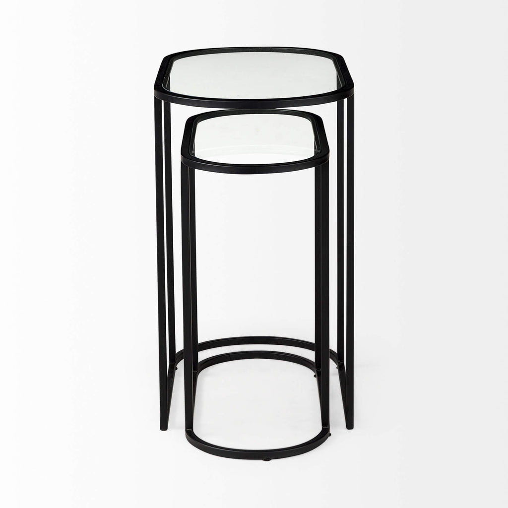 MERCANA  CELINE OVAL NESTING TABLES SET OF TWO 69492