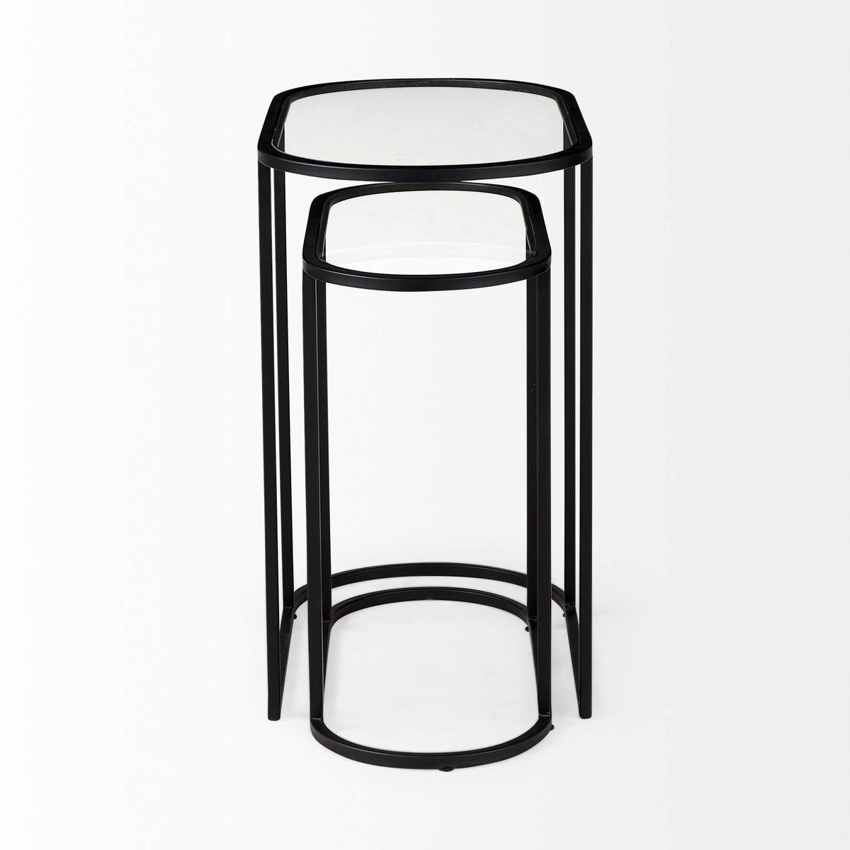 MERCANA  CELINE OVAL NESTING TABLES SET OF TWO 69492