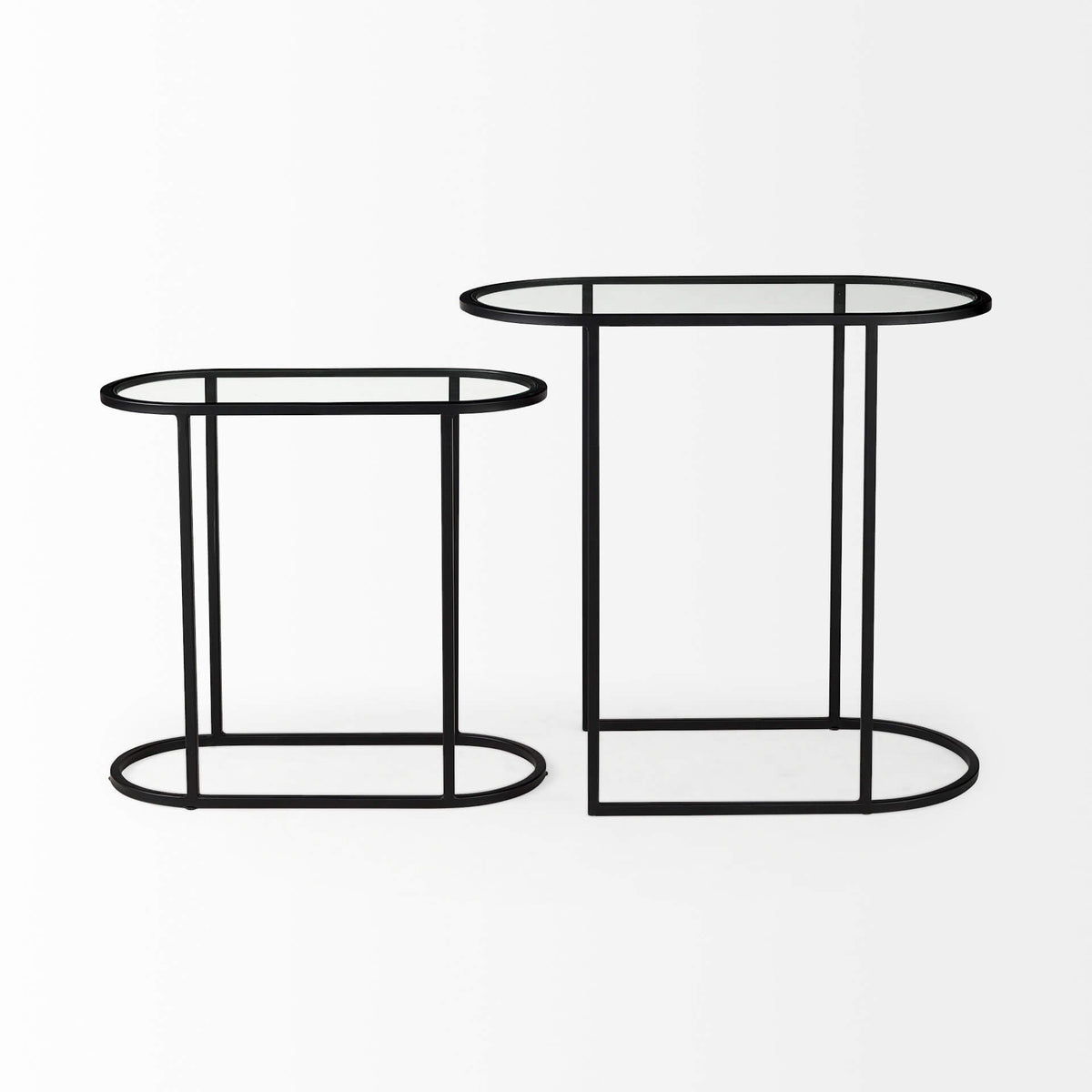 MERCANA  CELINE OVAL NESTING TABLES SET OF TWO 69492