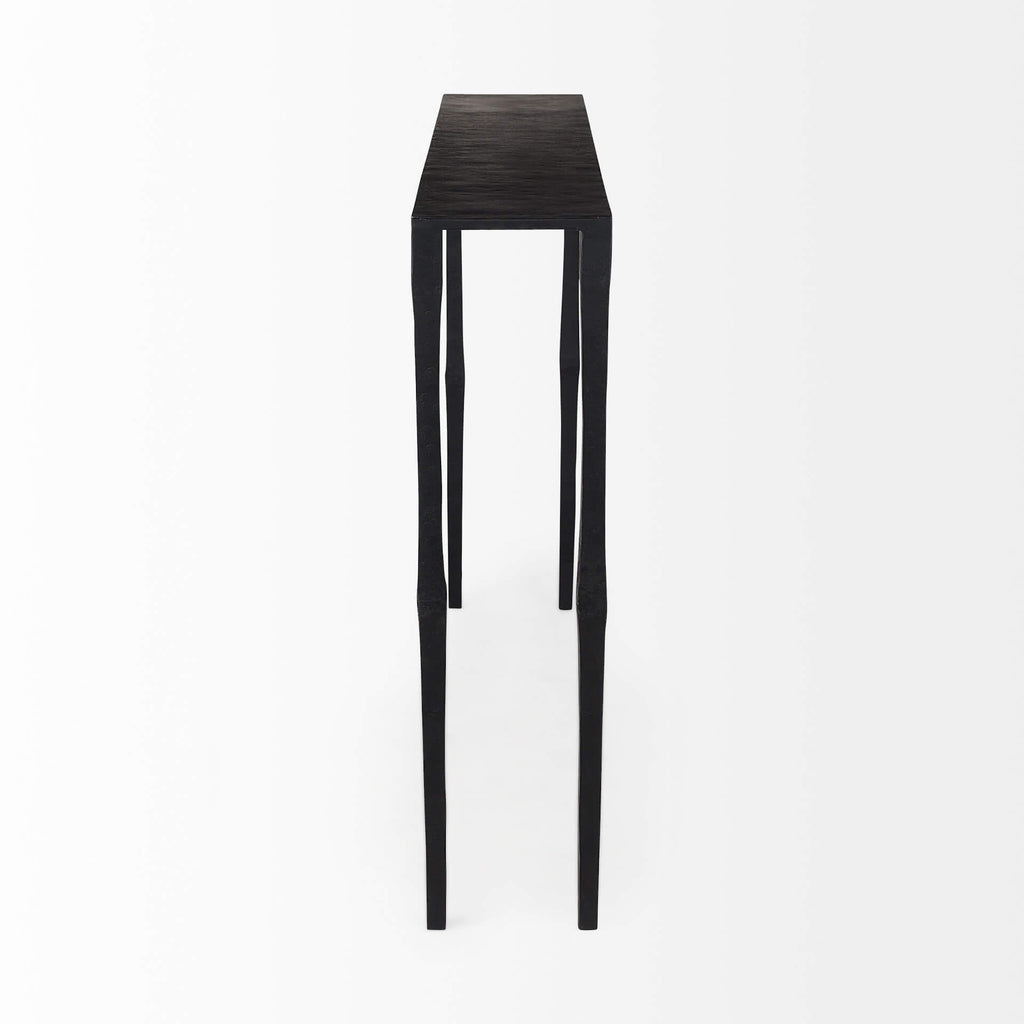 MERCANA TIMOTHY BLACK IRON CONSOLE TABLE 69257