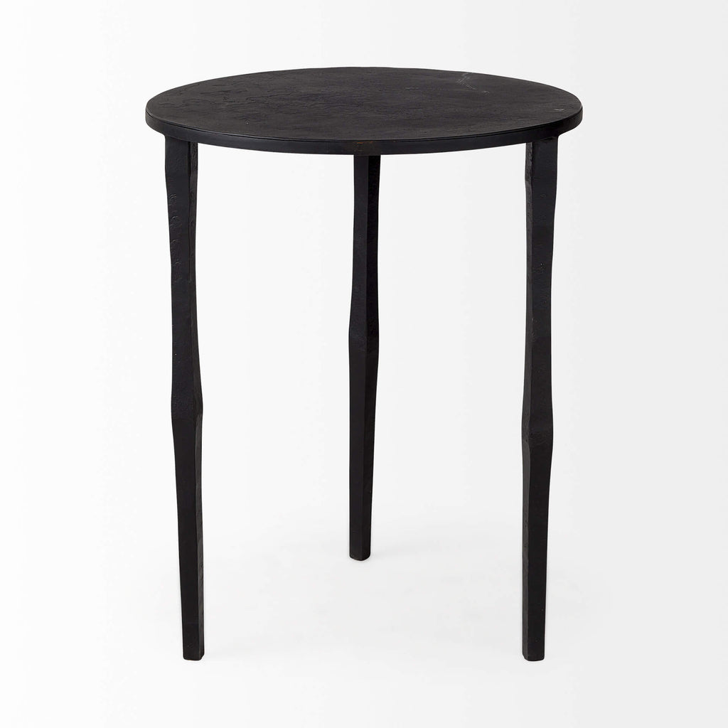 MERCANA TIMOTHY BLACK IRON END TABLE 69258