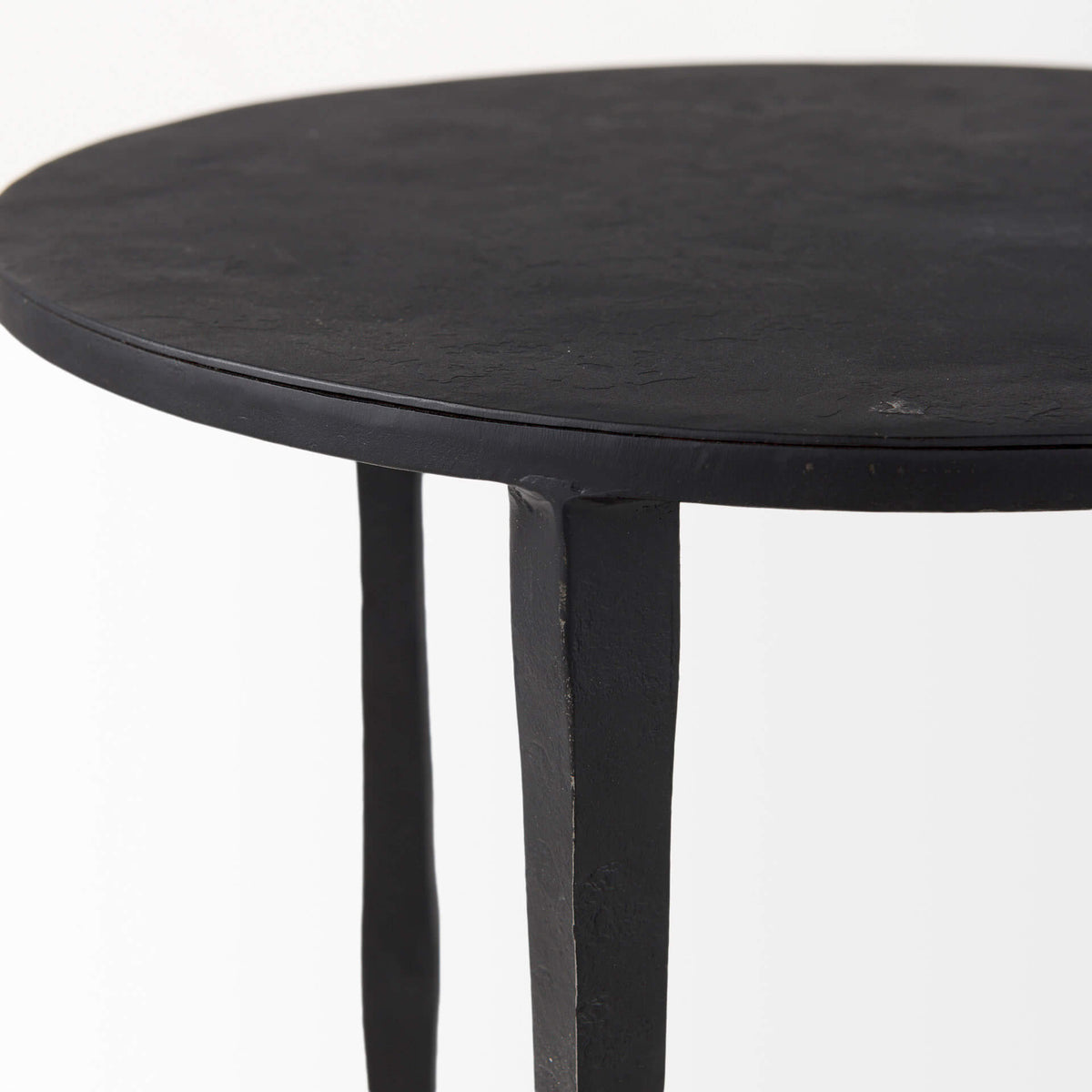 MERCANA TIMOTHY BLACK IRON END TABLE 69258