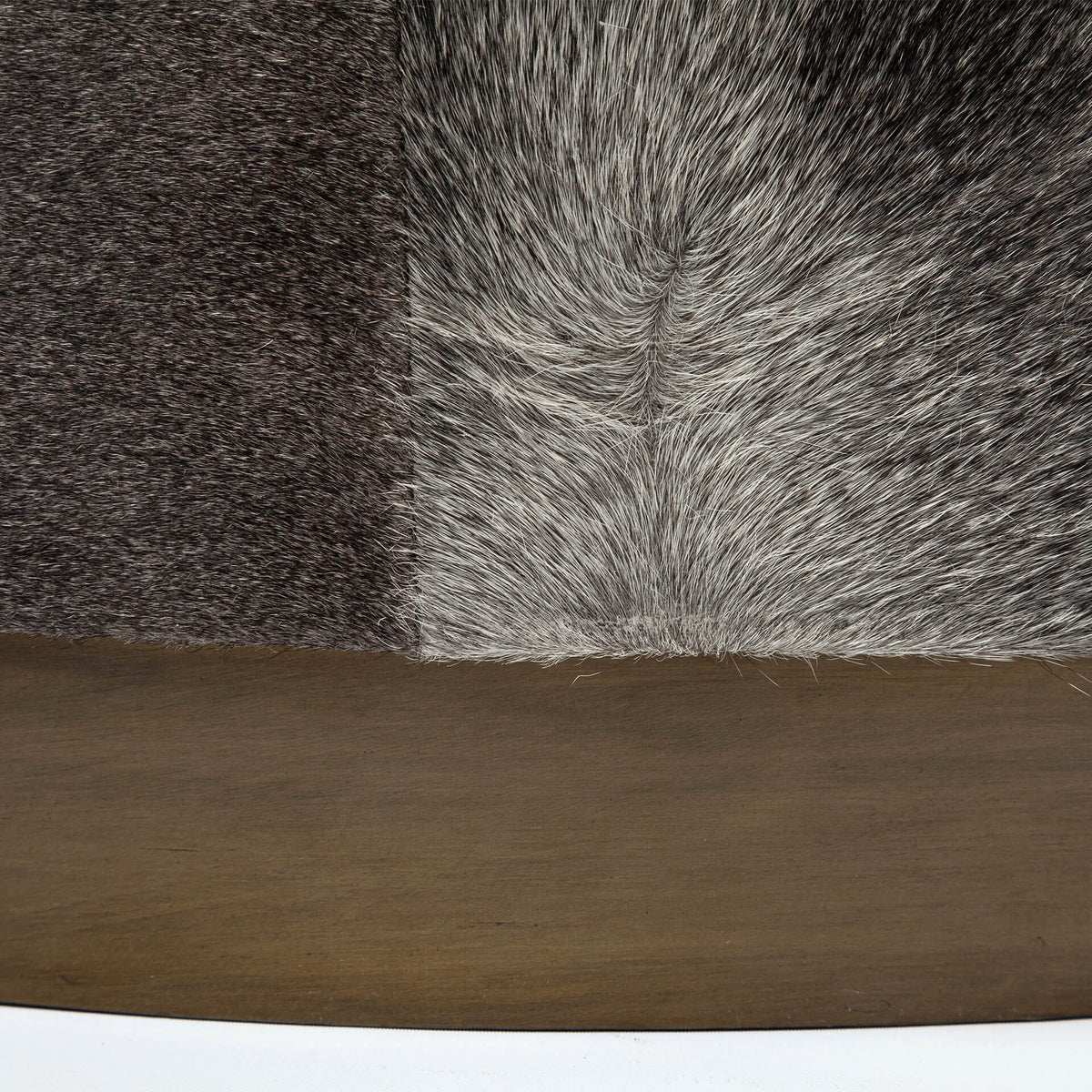 MERCANA ZAHAVI COWHIDE ROUND OTTOMAN 69057