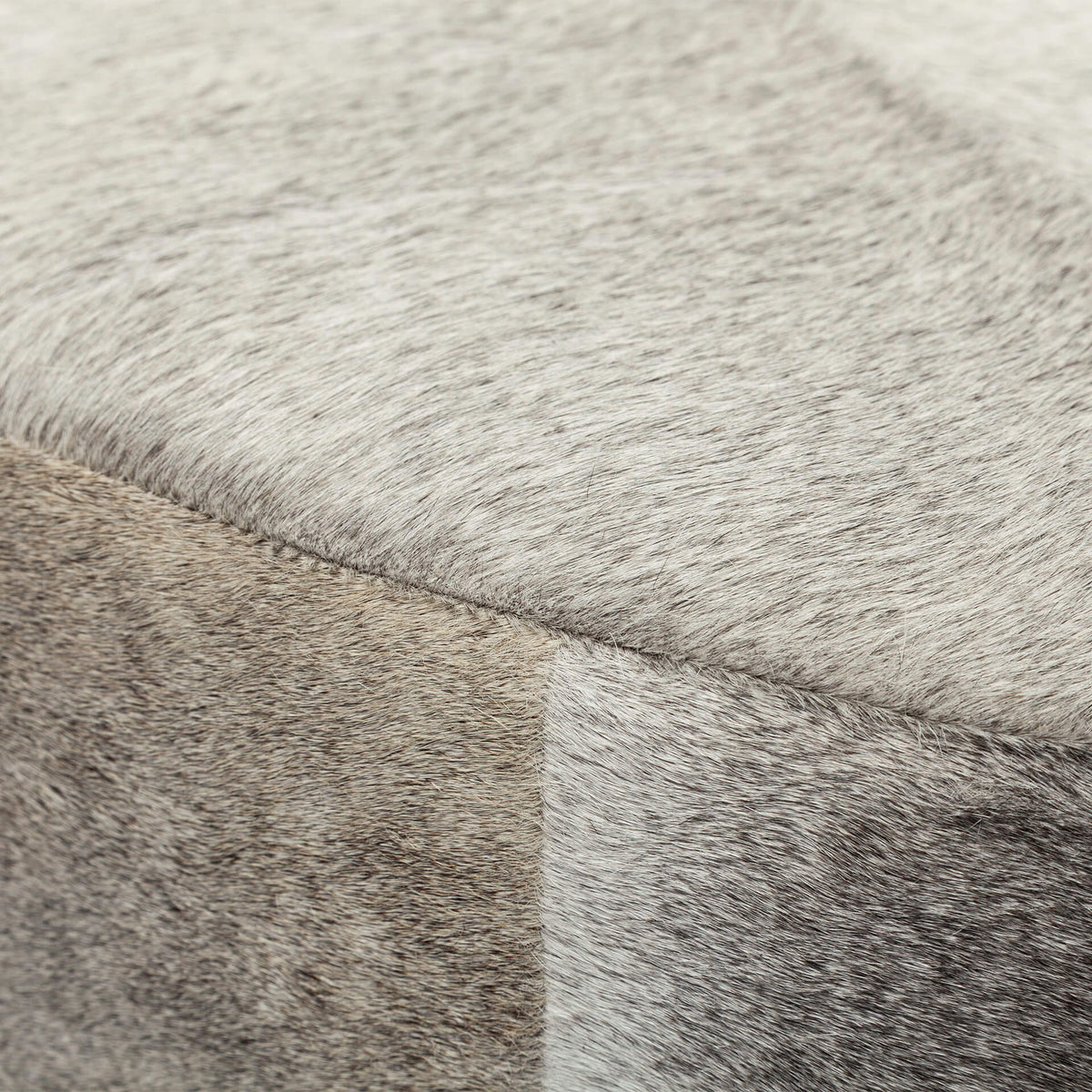 MERCANA ZAHAVI COWHIDE ROUND OTTOMAN 69057