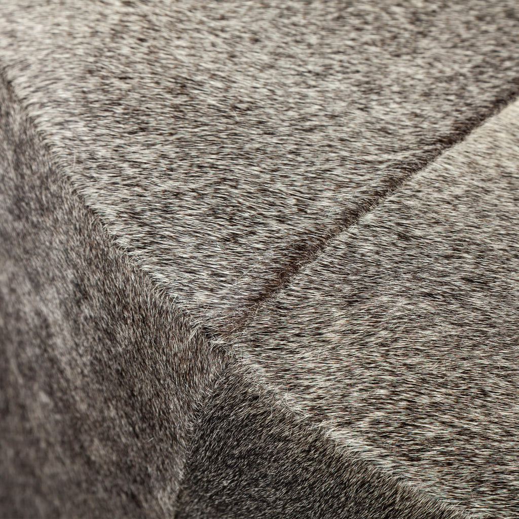 MERCANA ZAHAVI COWHIDE ROUND OTTOMAN 69056