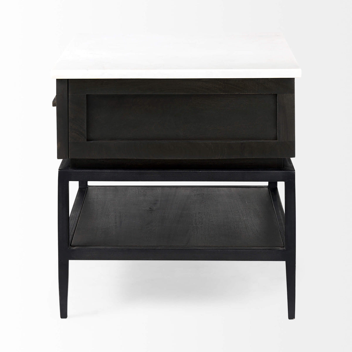 MERCANA DIVINA WHITE MARBLE TOP SIDE TABLE 69237