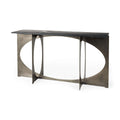 MERCANA REINHOLD BLACK MARBLE CONSOLE TABLE 69263-AB