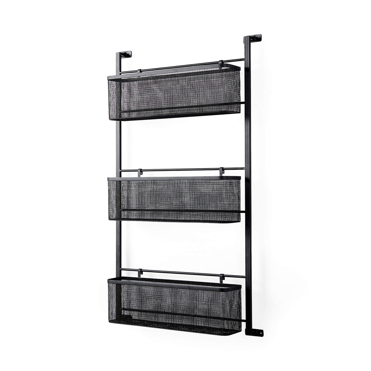 MERCANA MACRINUS BLACK METAL WALL MOUNTED SHELF 69489