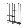 MERCANA DECIMUS BLACK METAL 3 TIERED SHELF 69491