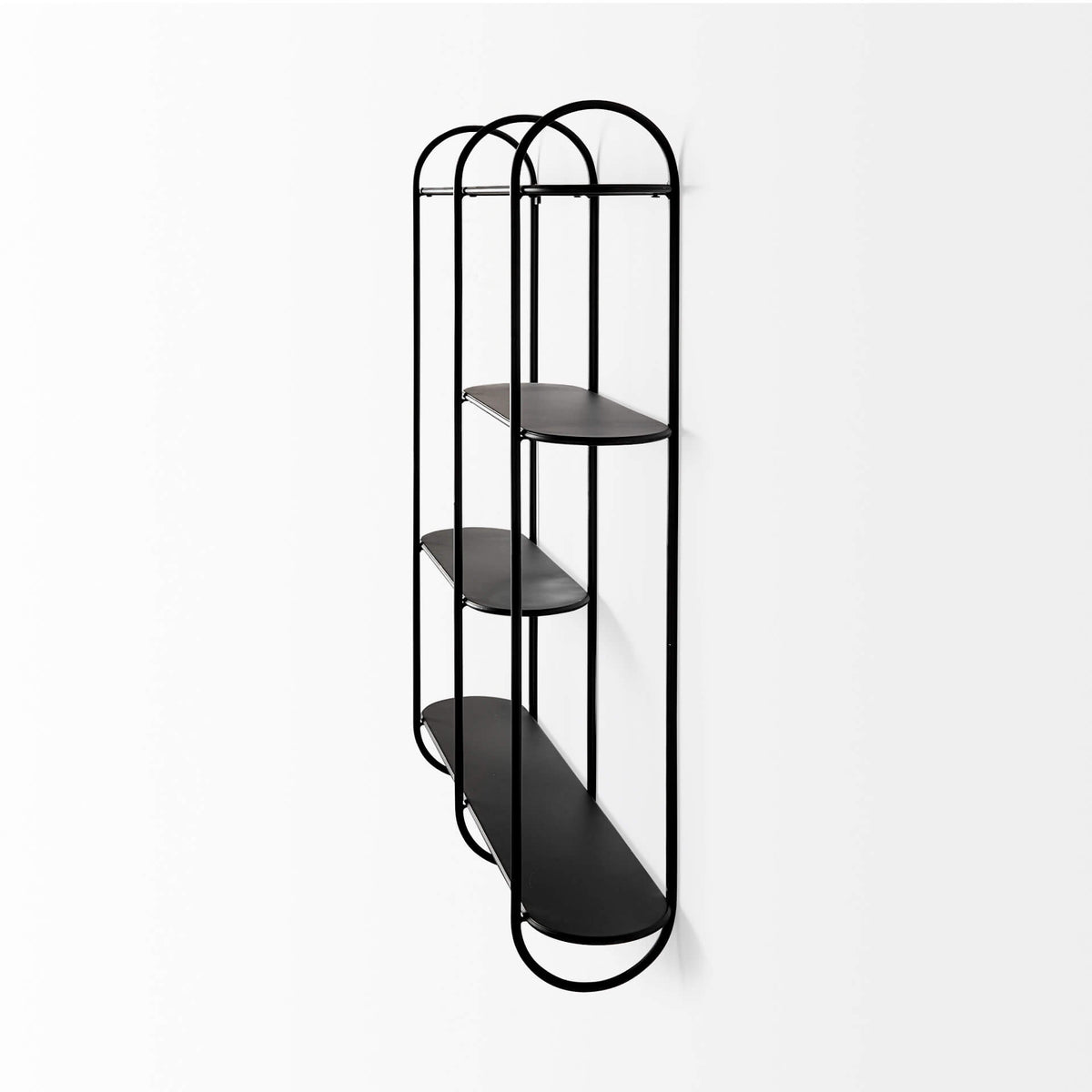 MERCANA DECIMUS BLACK METAL 3 TIERED SHELF 69491