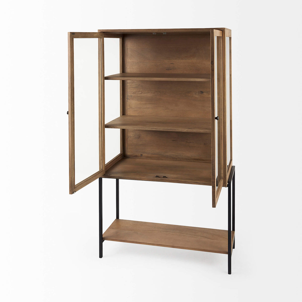 MERCANA ARELIUS LIGHT BROWN DISPLAY CABINET 69209