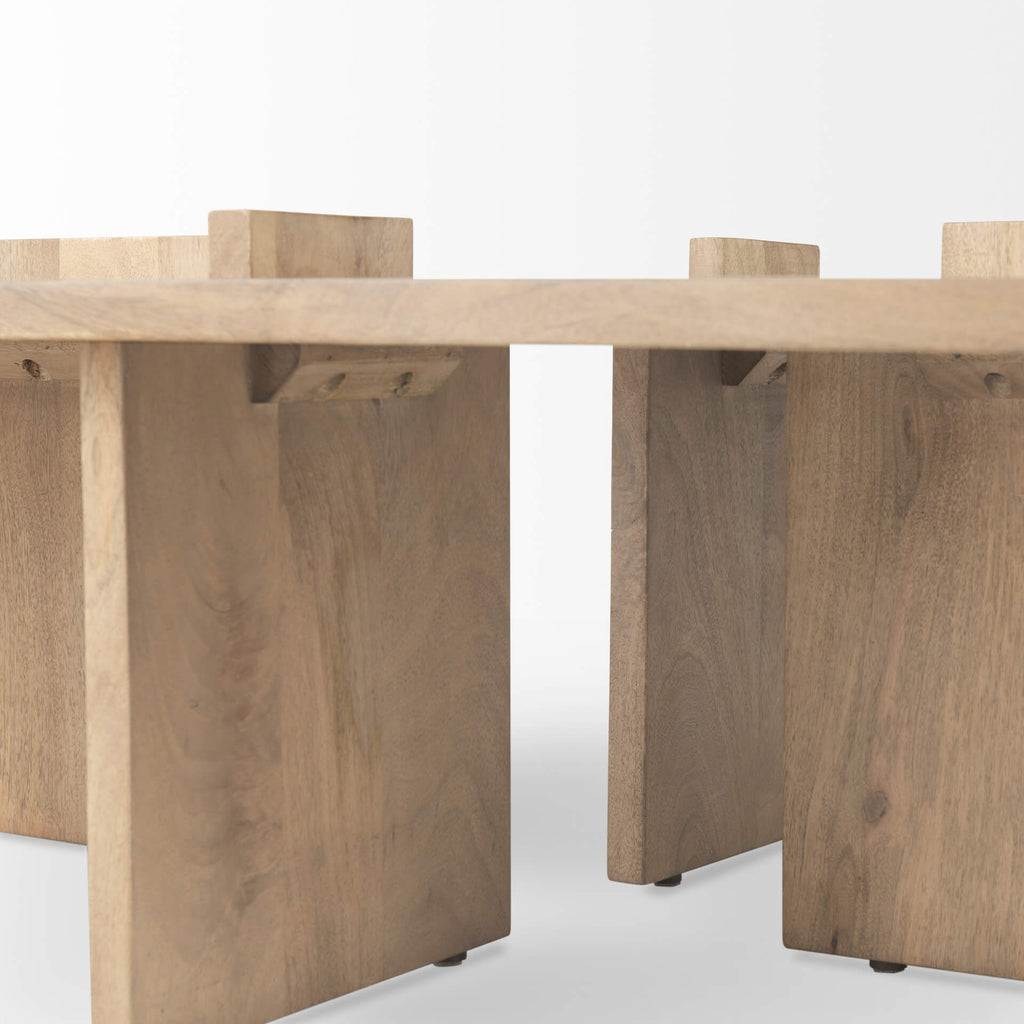 MERCANA AIDA LIGHT BROWN WOOD COFFEE TABLE 69186